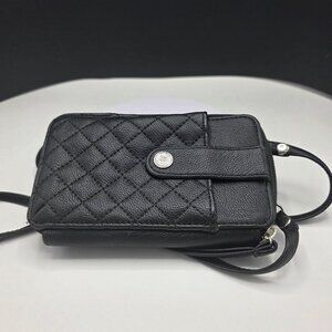 Jessica McClintock Quilted Crossbody Wristlet Phone Case 4CC Cash ID Slots Coin